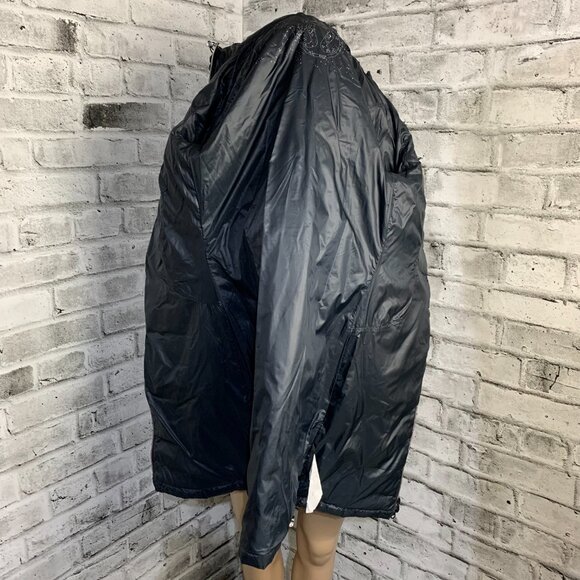 Lululemon Down Puffer Coat Liner 4 Black Hooded Athleisure Long Jacket - Picture 9 of 16